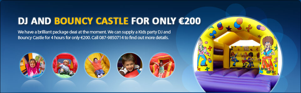 Kids Party DJ, Bouncing Castle Hire Carrigaline, Karaoke Hire